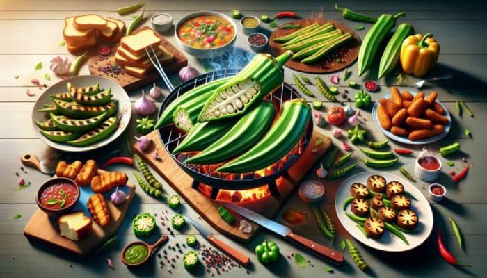 Grilled Okra with Smoked Paprika: A Tasty Delight
