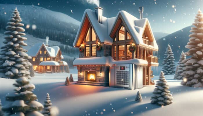 A cozy Whistler home with a well-maintained furnace, surrounded by snow, ensuring safety and efficiency.