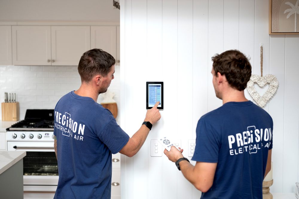 Brisbane electricians checking air conditioning