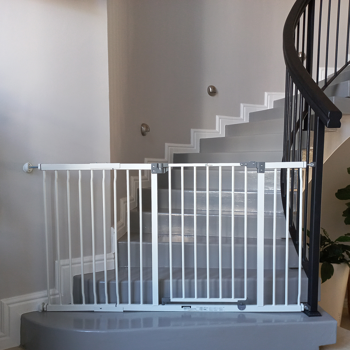 child-safety-gate-installed-onto-skew-wall