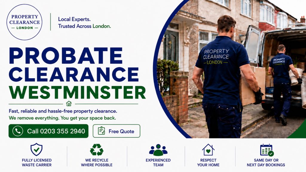 Probate House Clearance Services in Westminster Offered